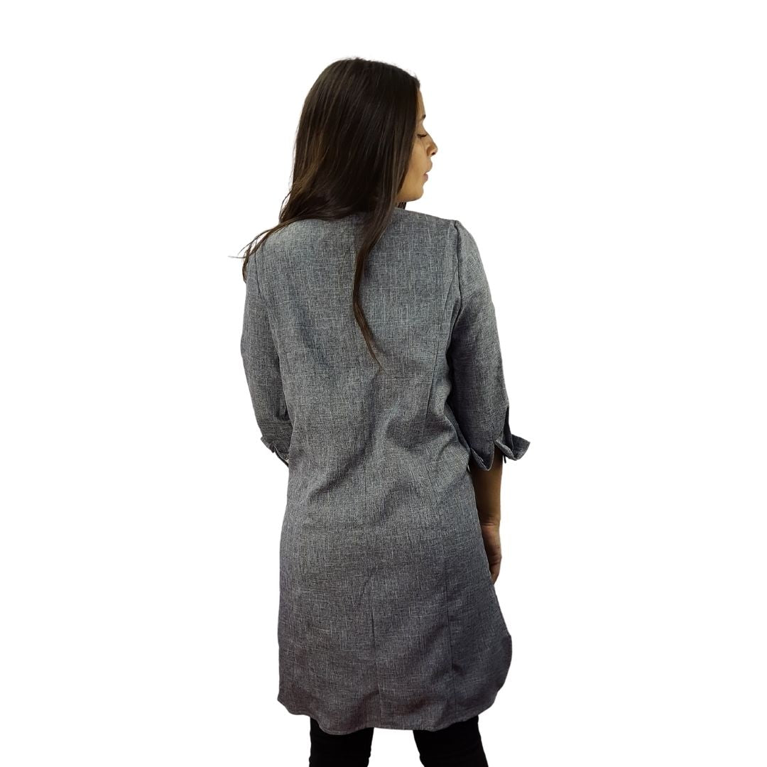 Blazer Vero Moda Gris Style ALICE 3/4 LONG BLAZER(BN-ET-3)