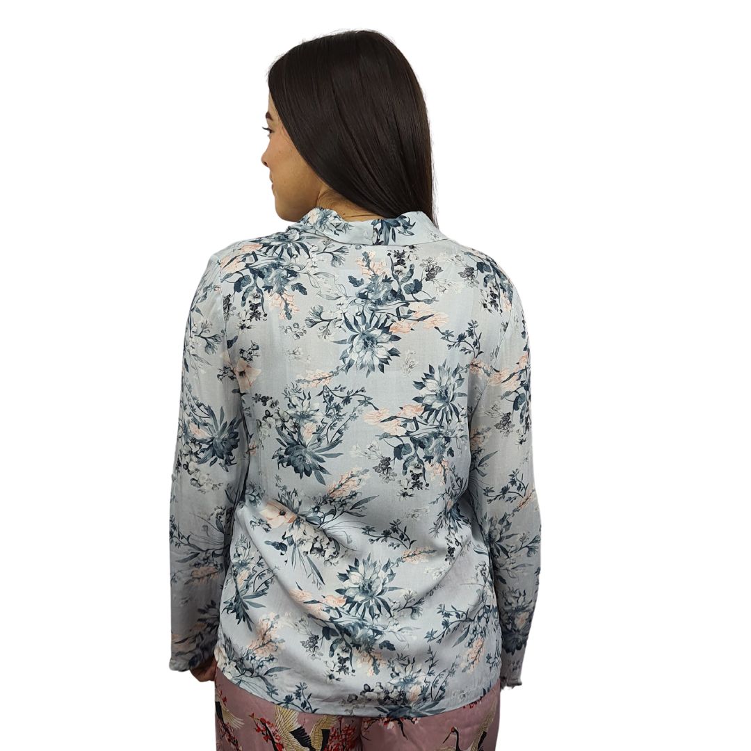 Camisa de Pijama Vero Moda Azul Claro Style ALICE L/S SHIRT(HOMEWEAR)