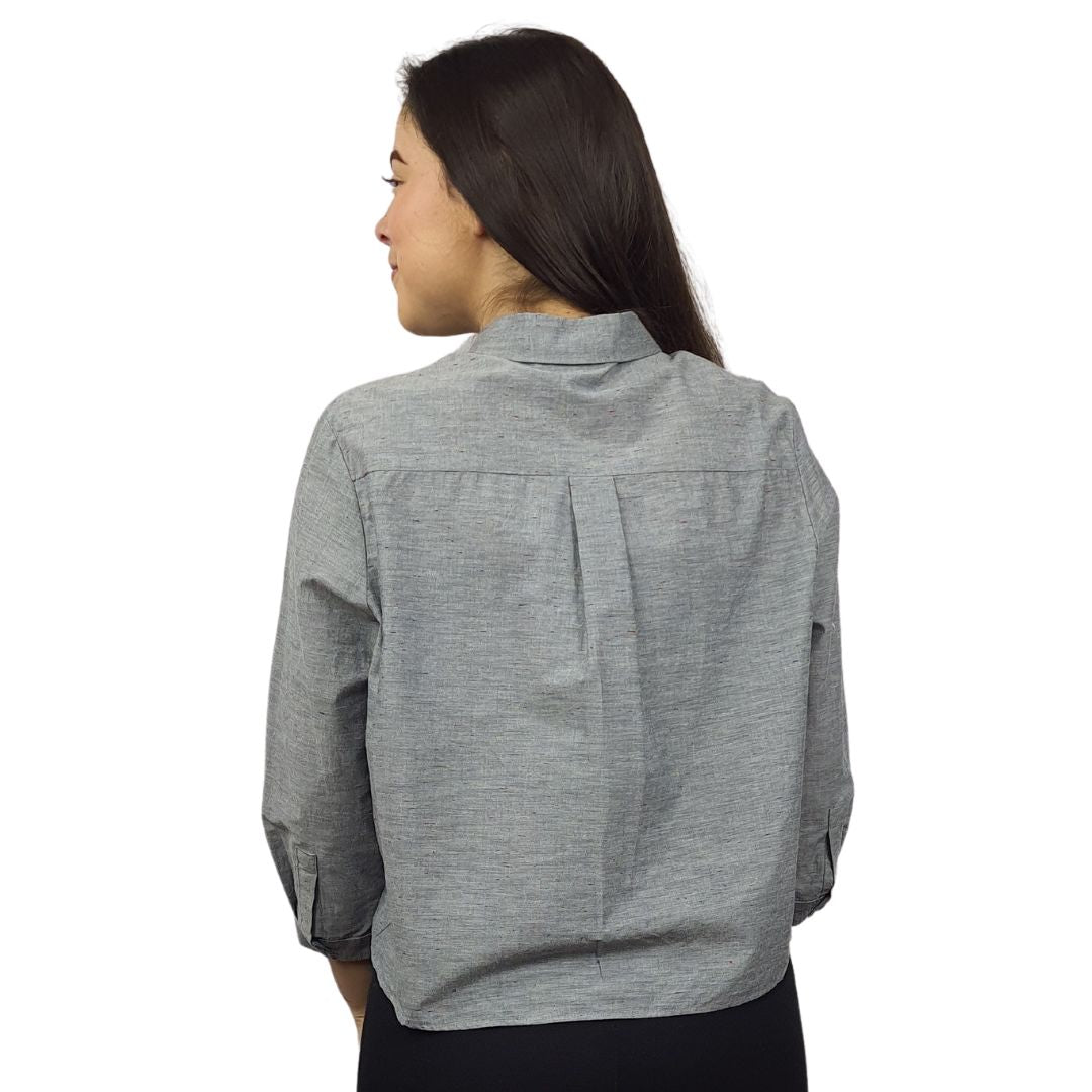 Blusa Vero Moda Gris Style LAYZ ALEX 3/4 SHIRT(MW-CT-3)