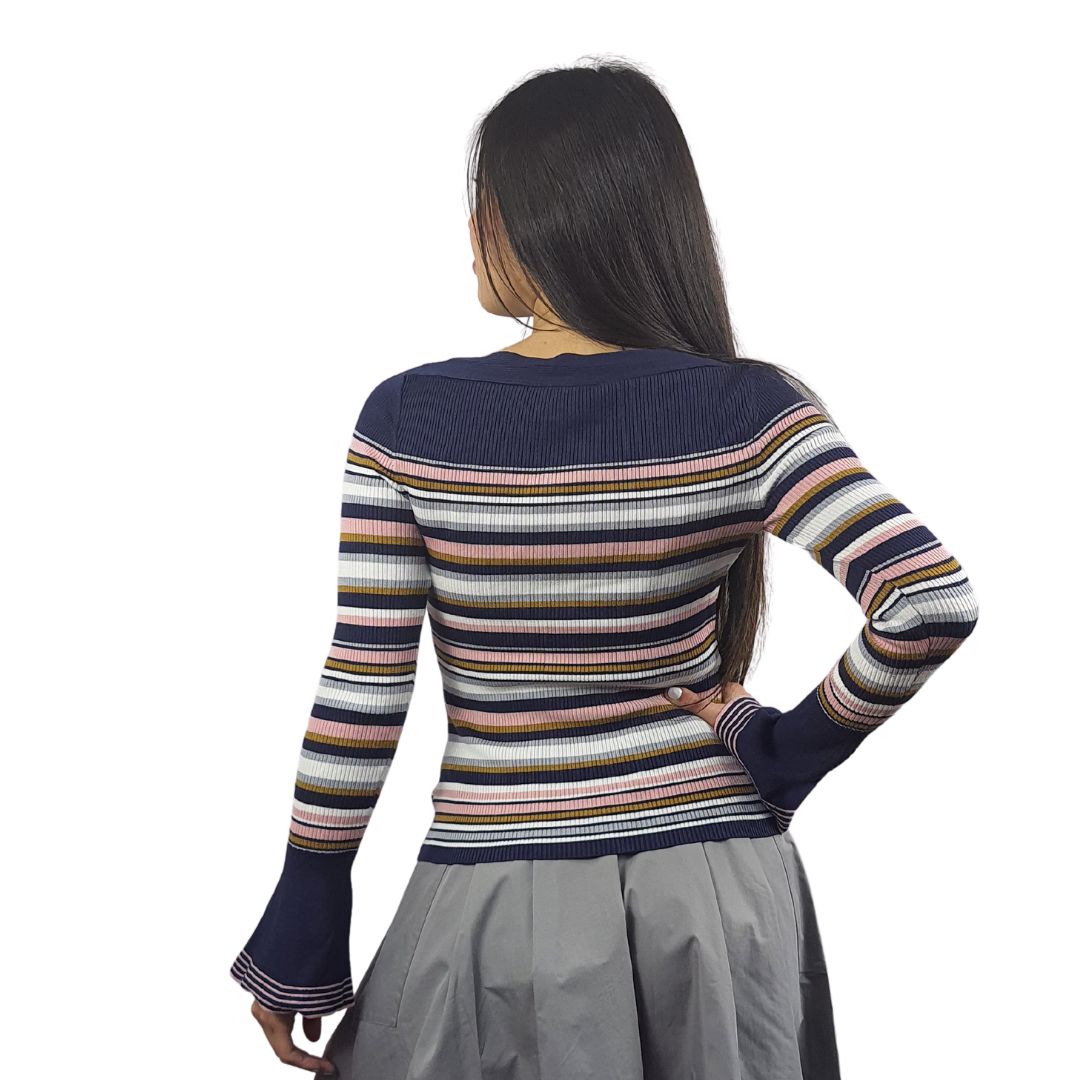 Sweater Vero Moda Azul Style DIAMOND L/S KNIT(NC)