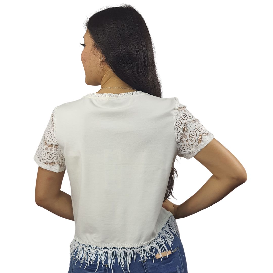 Blusa Vero Moda Blanco Style FORA S/S TOP(NN)