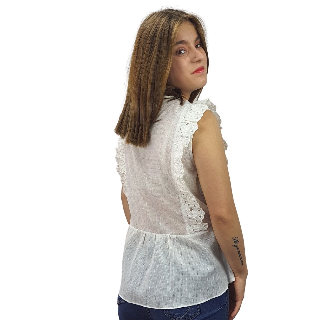 Blusa Rapsodia Top Fulton Blanco
