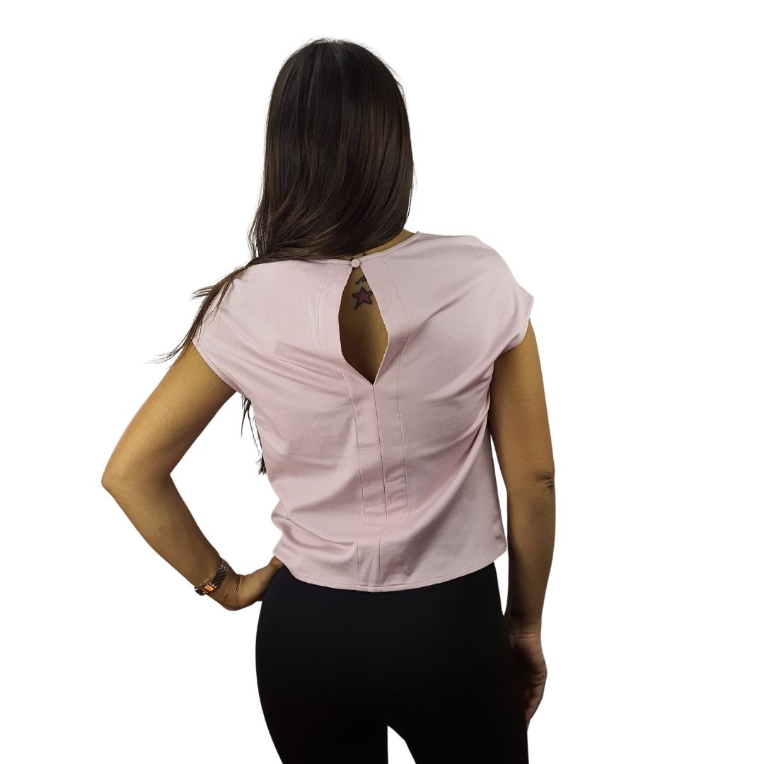 Blusa Vero moda Rosa Vieja Style LAN S/S JERSEY TOP(VMC-TP)
