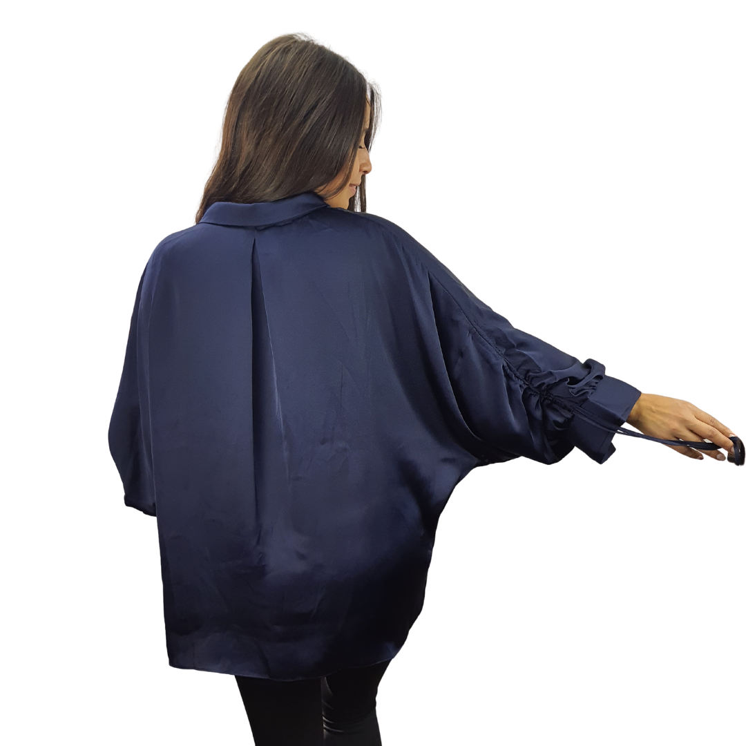 Blusa Vero Moda Azul Style ABBY 3/4 SHIRT(VMC-LL)