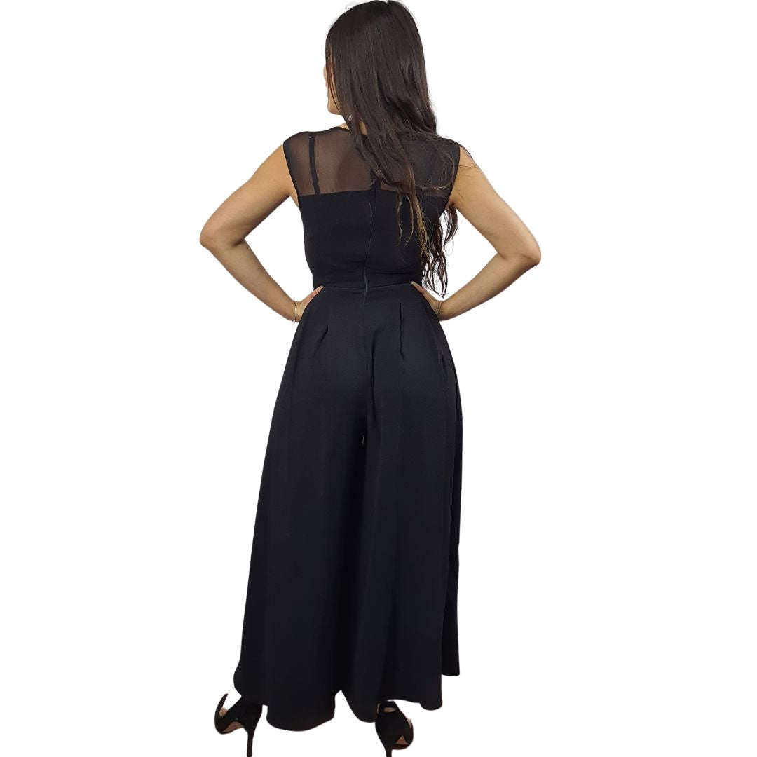 Entero Vero Moda Negro Style ESTELLE WIDE CATSUIT(VMC-BN-ET-2)