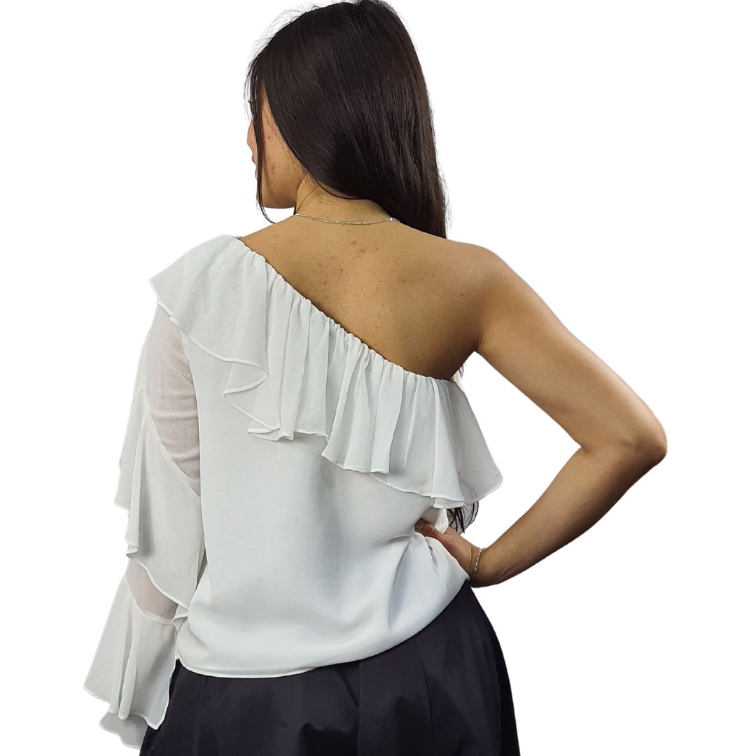 Blusa Vero Moda Blanco Style DARYAN SOLID L/S SHIRT CL1(BJ)