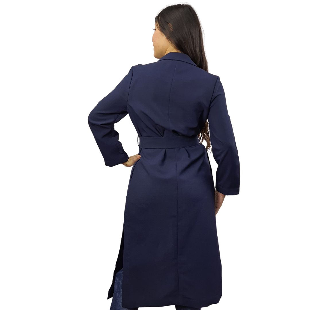 Tapado Vero Moda Azul Oscuro Style VICKY L/S COAT(VMC-MM)
