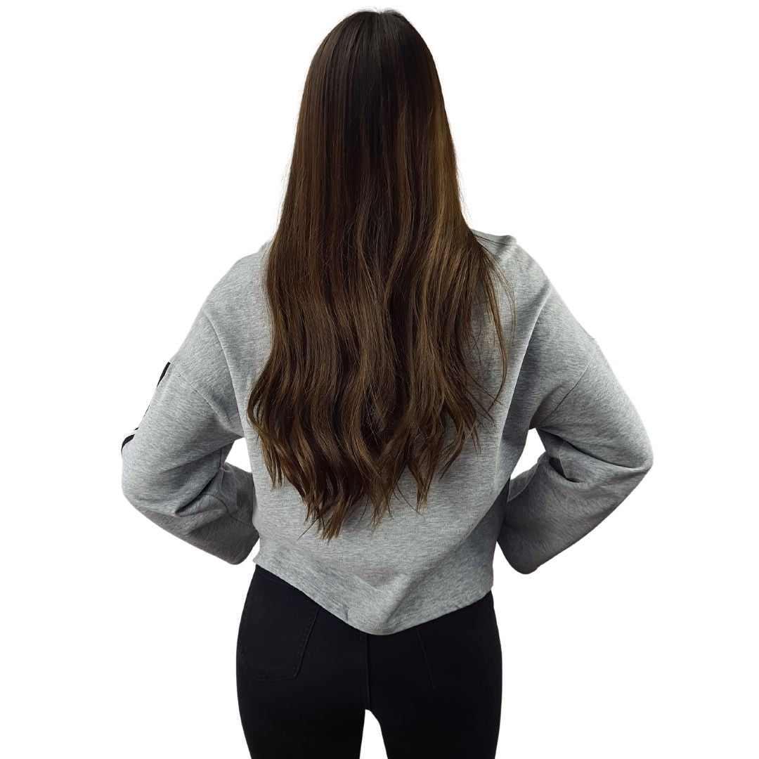 Sweater Vero Moda Gris Style HEDY L/S SWEAT(HOMEWEAR)