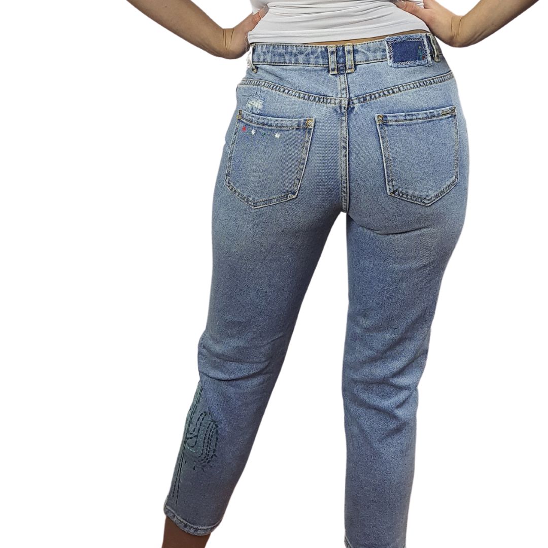 Jeans Vero Moda Azul Style CACTUS 9/10 MW BOYFRIEND JEANS(NR)