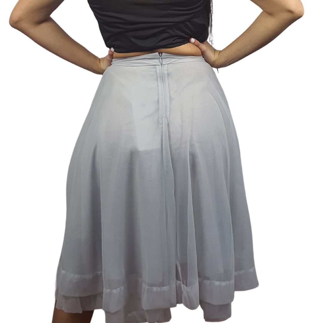 Falda Vero Moda Gris Claro Style RETAIL KATE MIDI SKIRT(VMC-RN)
