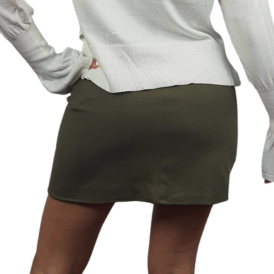 Falda Vero Moda Verde Style ENYO MICROSUEDE MINI SKIRT(NN)