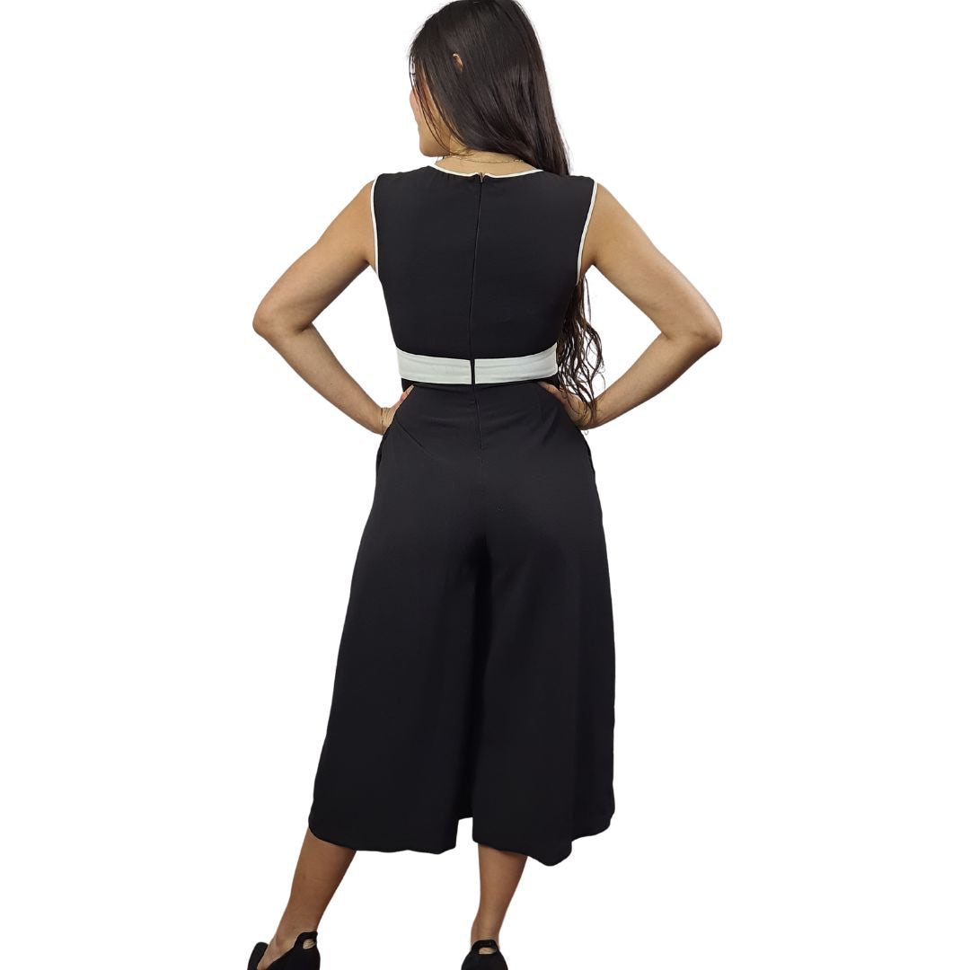 Entero Vero Moda Negro Style PEAR 7/8 WIDE CATSUIT(VMC-MP)