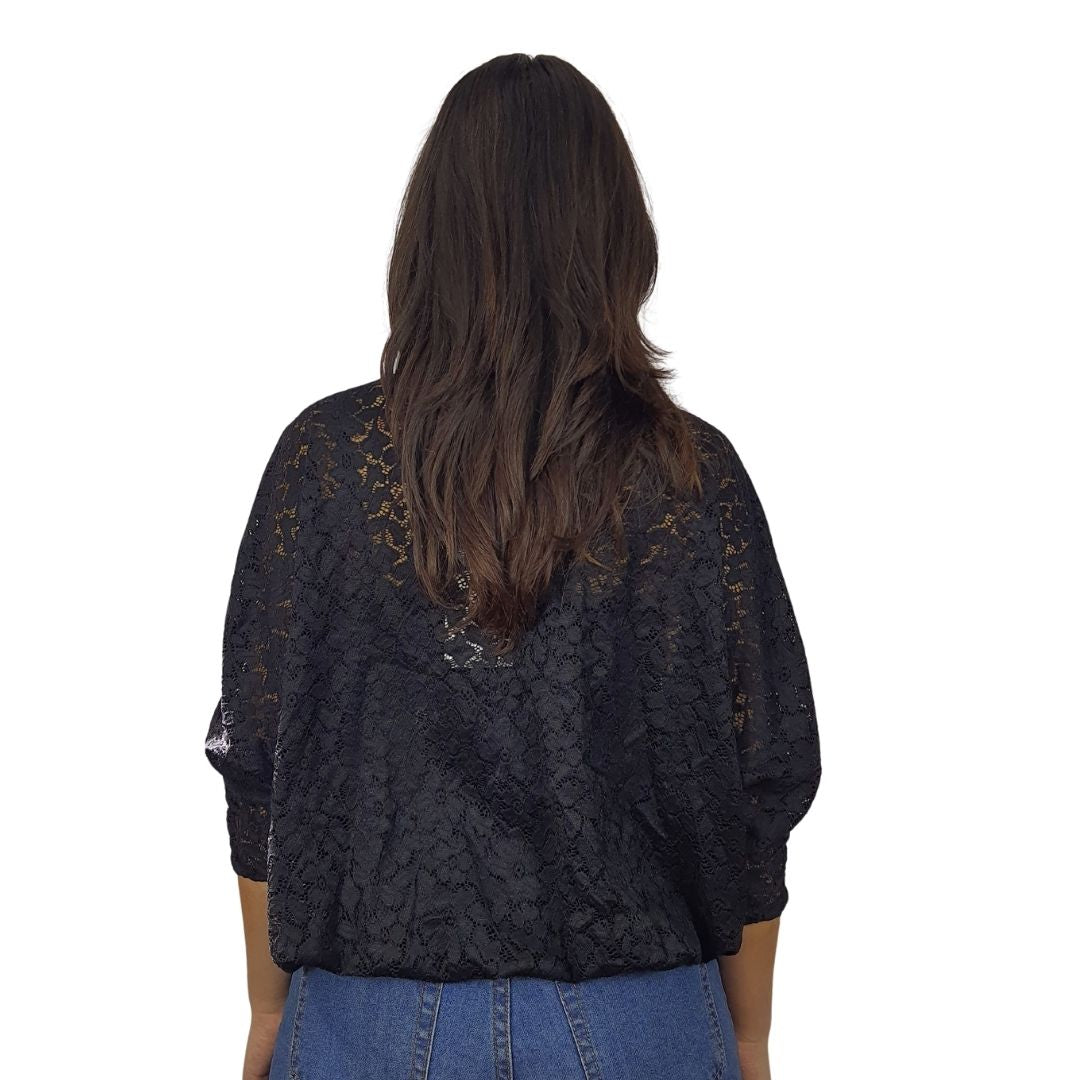 Blusa Vero Moda Negro Style JUNIPE 3/4 SHIRT SET(RN)