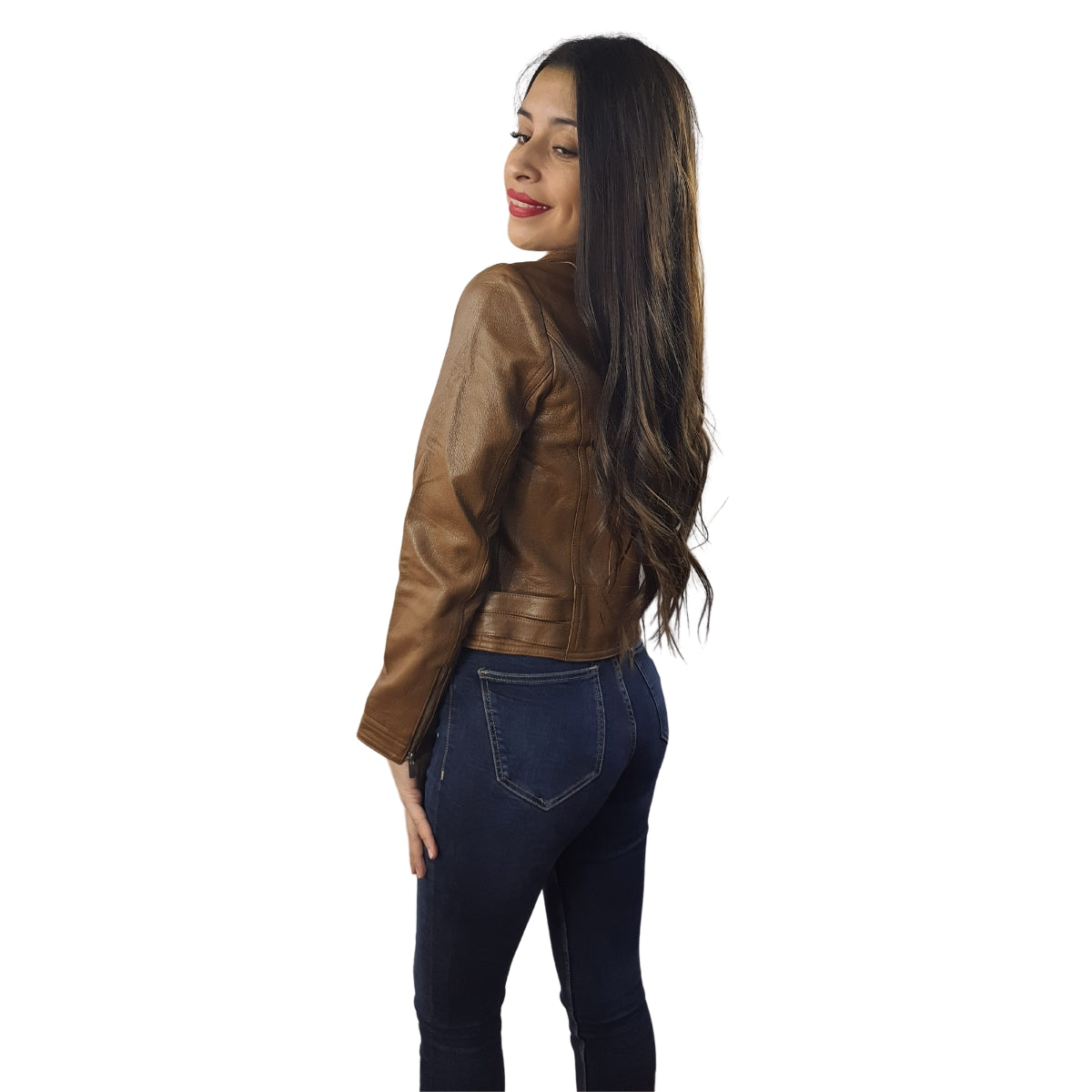 Chaqueta Vero Moda Marron Style HERB L LEATHER JACKET(LL)