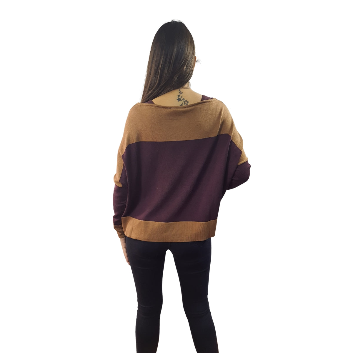 Sweater Vero Moda Marron Style CONTRAST L/S KNIT(VMC-PM-EC-1)