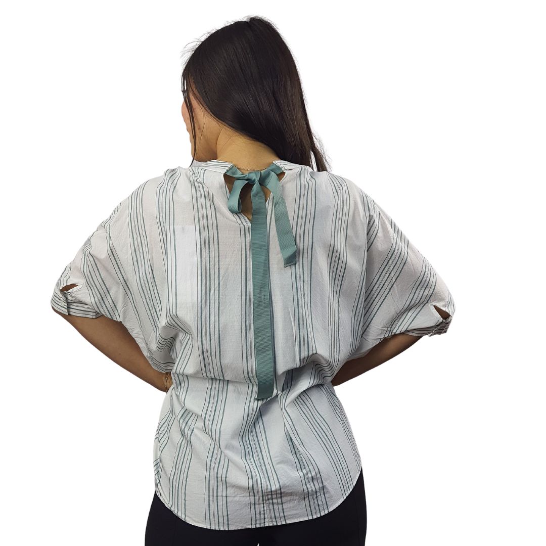 Blusa Vero Moda Verde Style FREDA 1/2 SHIRT(SL)