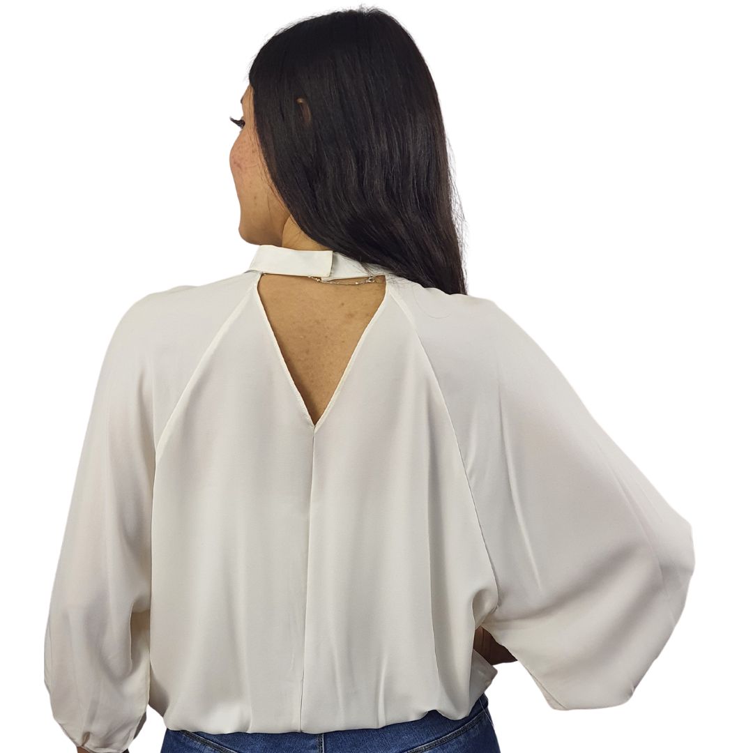 Blusa Vero Moda Blanco Style FEB WINE 3/4 TOP(VMC-BN-ET-2)
