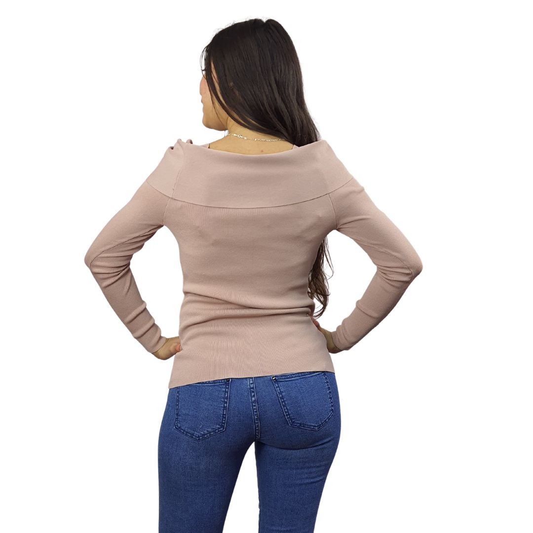 Blusa Vero Moda Rosa Vieja Style CARRIE L/S KNIT(BT)