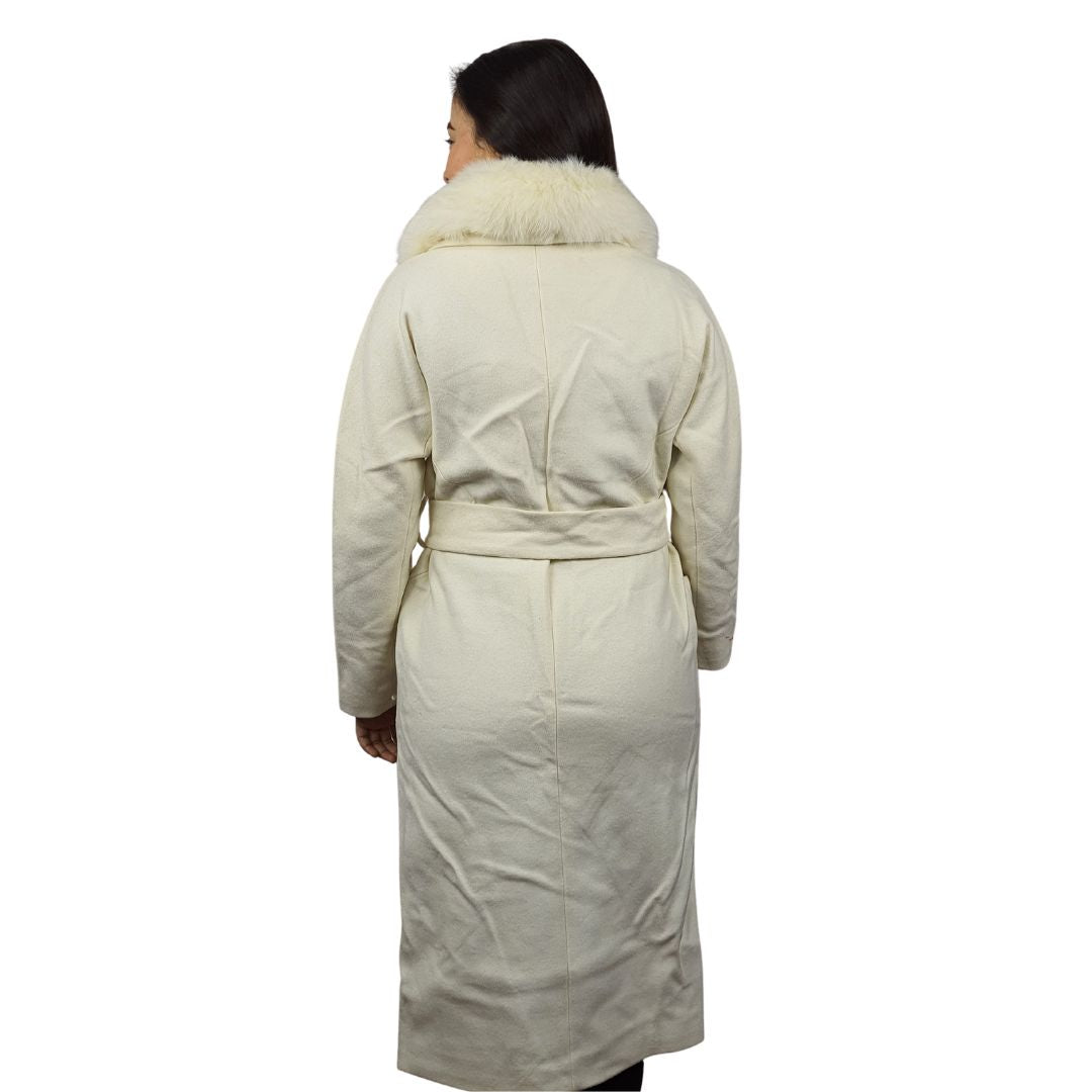 Tapado Vero Moda Blanco Style SMOOTH 9/10 WOOL COAT(VMC-NL)