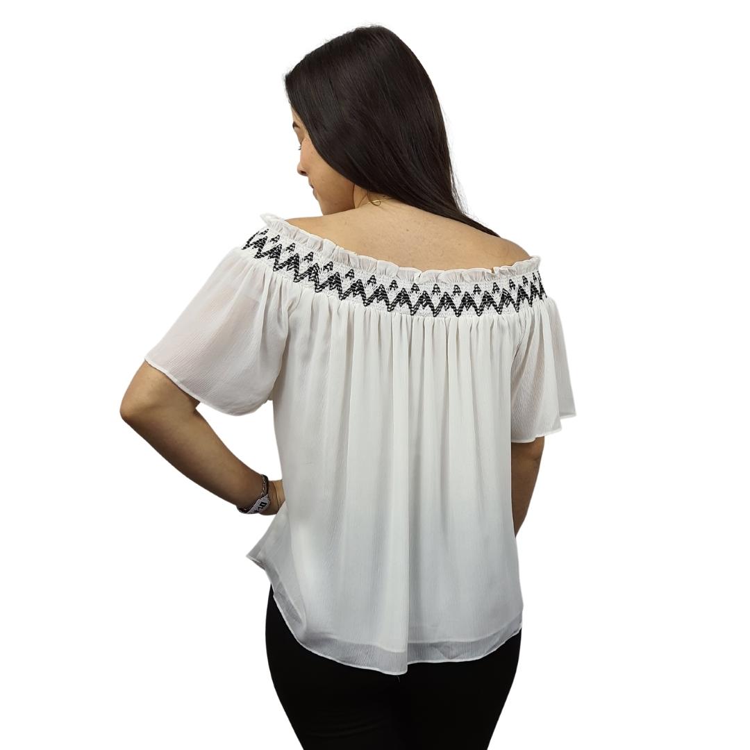 Blusa Vero Moda Blanco Style SCOTT S/S TOP(HH)