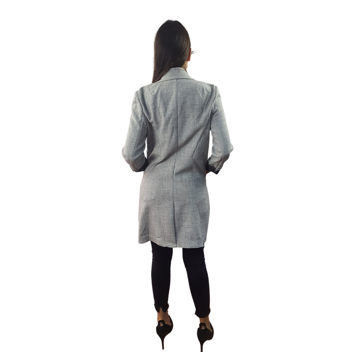 Blazer Vero Moda Gris Claro Style VIVANNA 7/8 BLAZER(VMC-EL)
