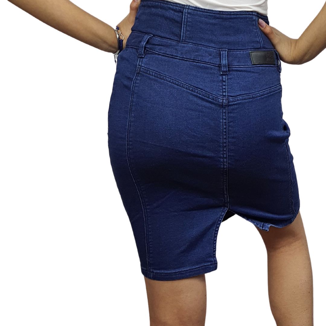 Falda Vero Moda Azul Oscuro Style WAVE HW DENIM SKIRT(HH)
