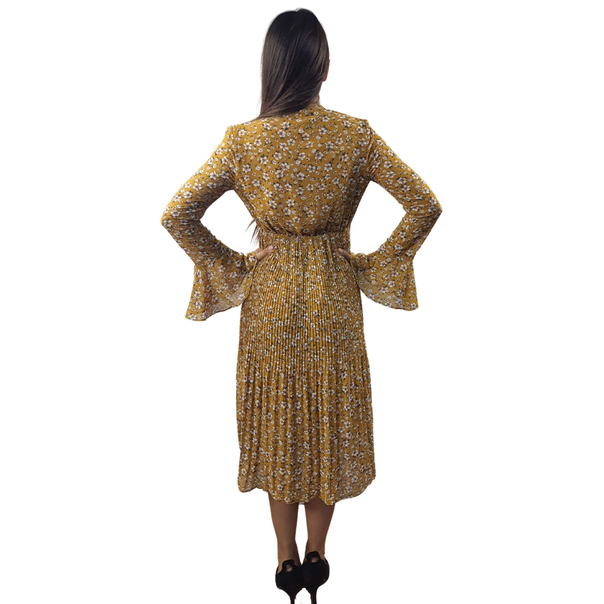 Vestido Vero Moda Mostaza Style VERA L/S LONG SHIRT CL1(VMC-DR)