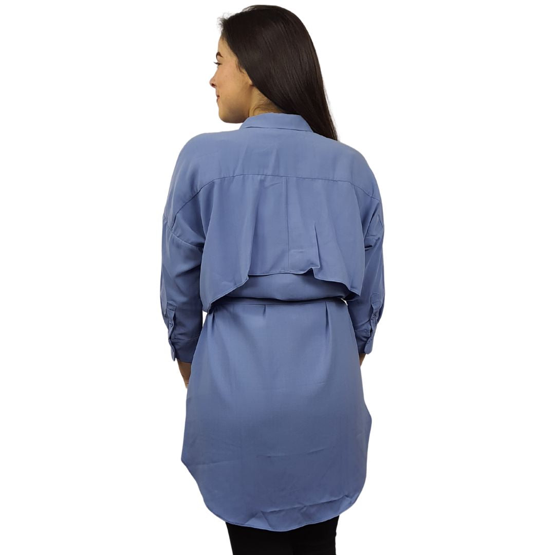 Blusa Vero Moda Azul Style ROWAN 3/4 SHIRT(BN-EC-3)