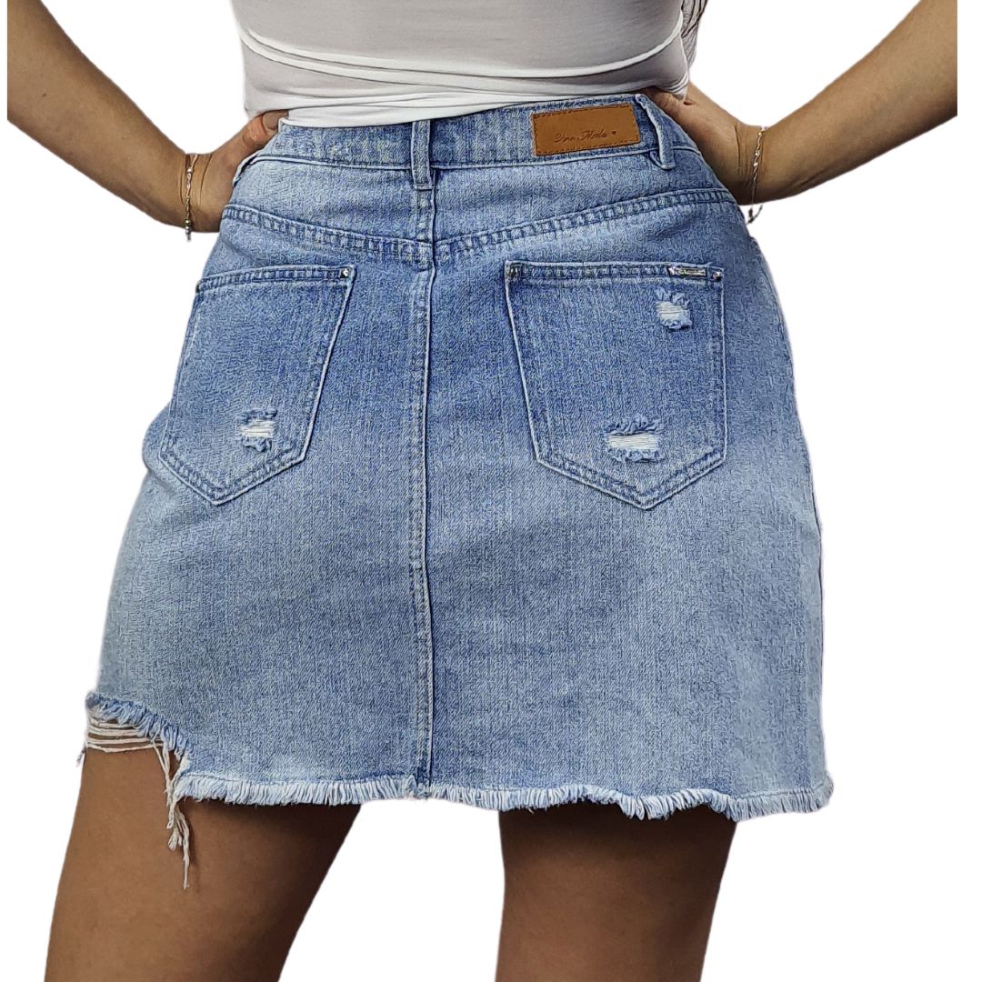Falda Vero Moda Azul Claro Style CHOICE MICO HW DENIM SKIRT-OR