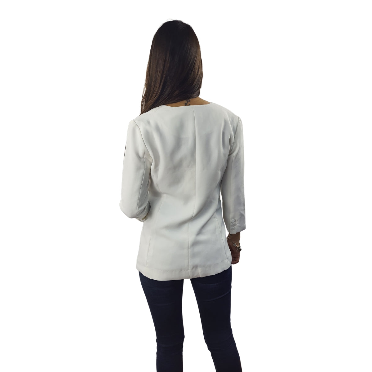 Blazer Vero Moda Blanco Style AILSA 3/4 BLAZER(VMC-NC)