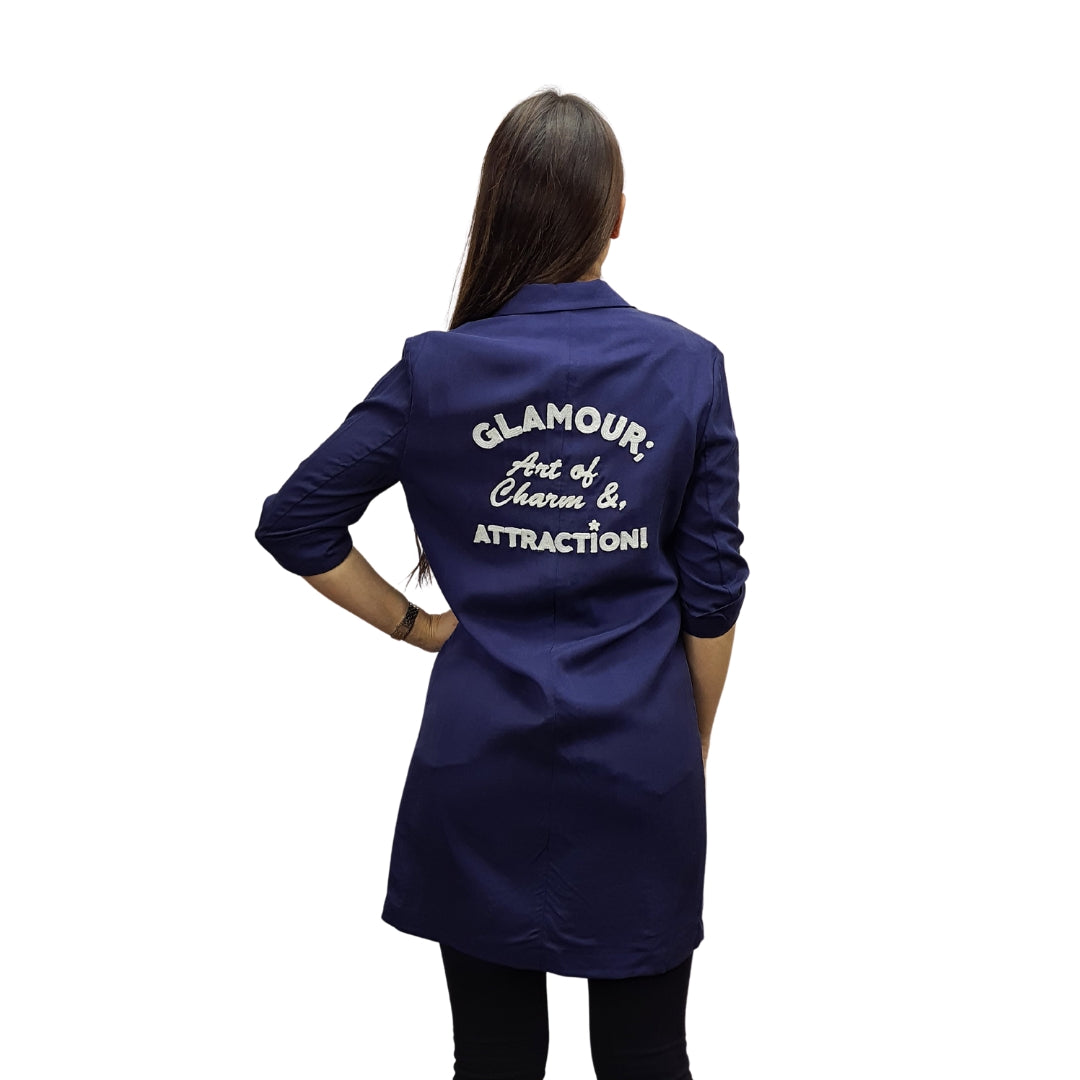 Blazer Vero Moda Azul Oscuro Style SCRIPT 3/4 BLAZER(SD)