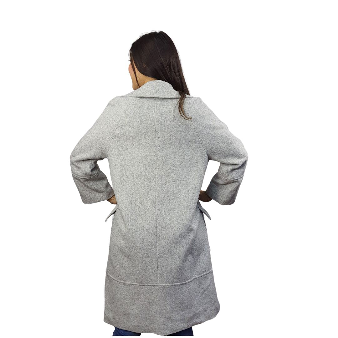 Blazer Vero Moda Gris Style WHEAT L/S WOOL COAT(EL)