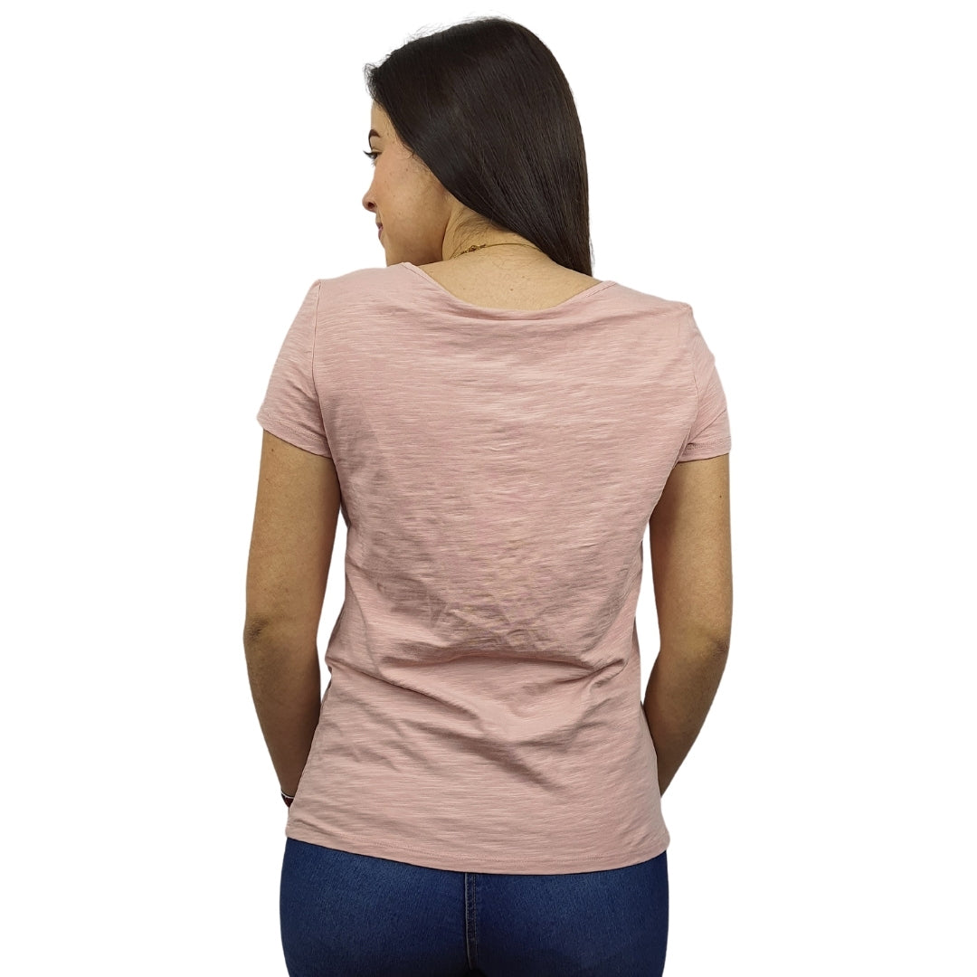 Polera Vero Moda Rosa Vieja Style SKY H S/S TOP(MP)