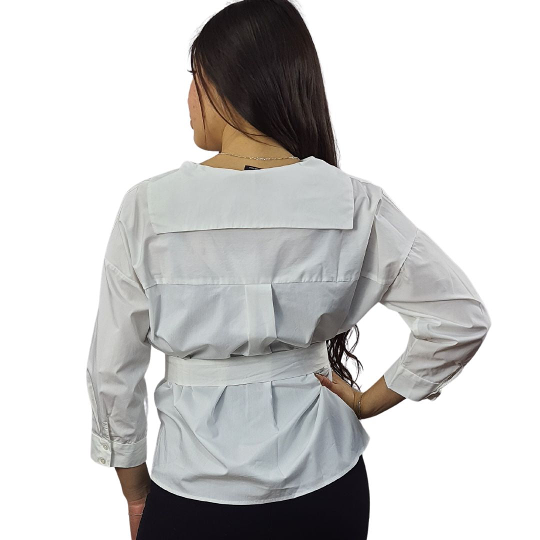 Blusa Vero Moda Blanco Style COAST LOVE 3/4 SHIRT(FL)