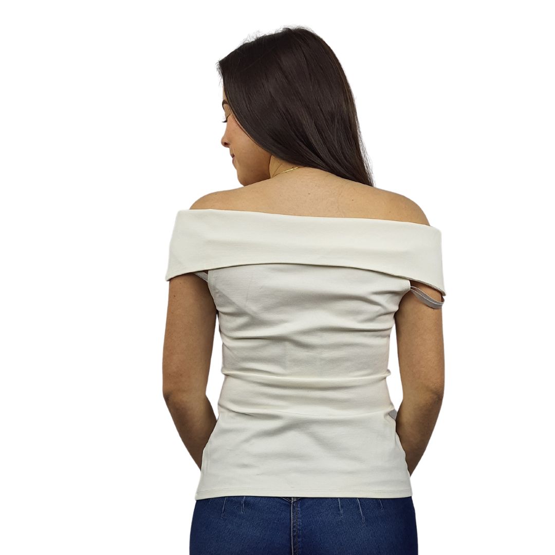 Blusa Vero Moda Blanco Style SPECIAL S/S JERSEY TOP(VMC-TP-ET-2)