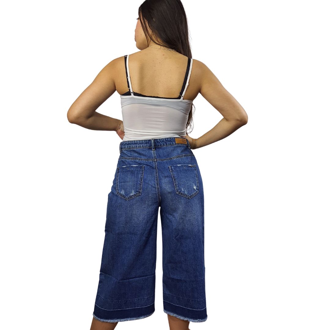Pescador Vero Moda Azul Style EAST 3/4 MW LOOSE JEANS(HH)