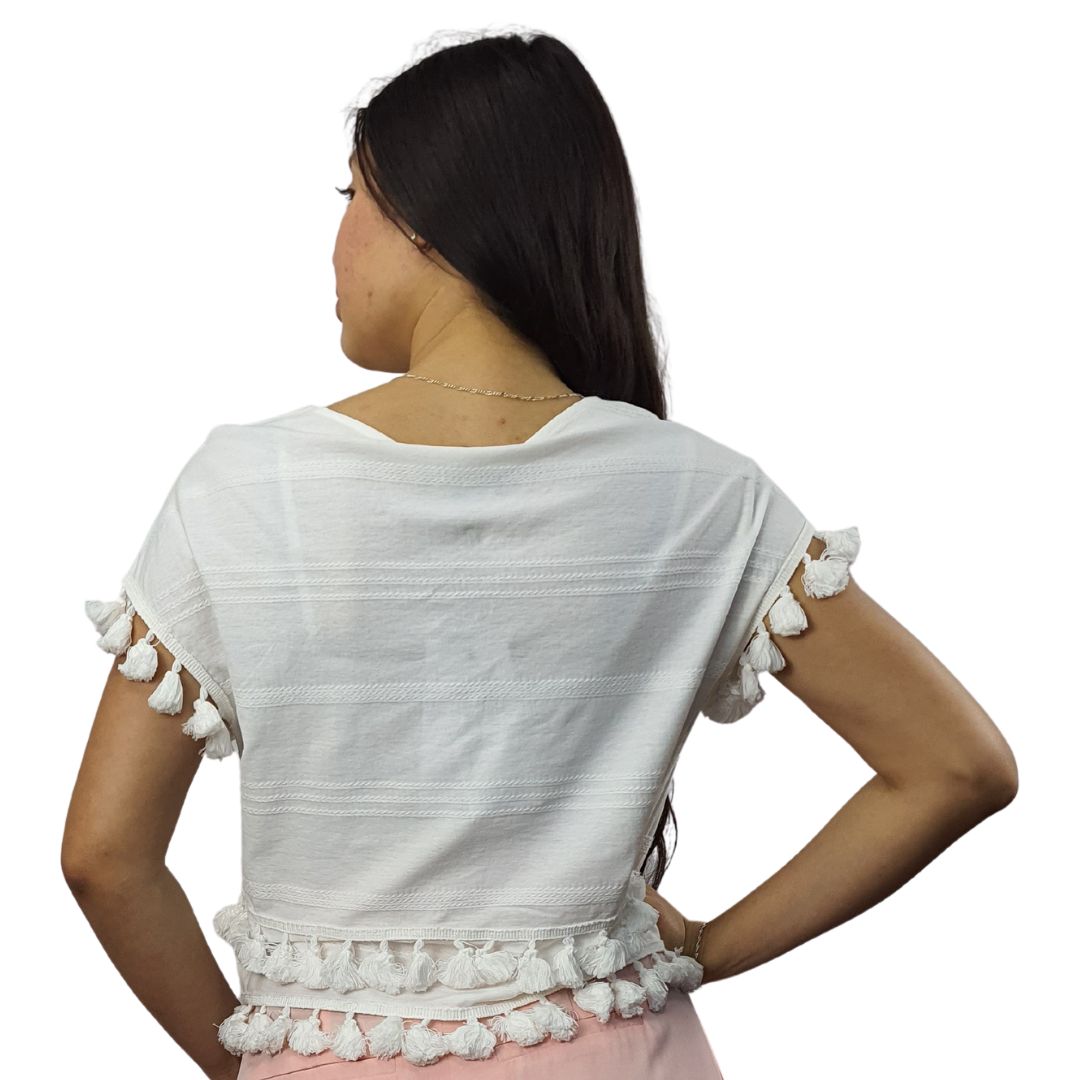 Polera Vero Moda Blanco Style DONNA S/S TOP(HH)