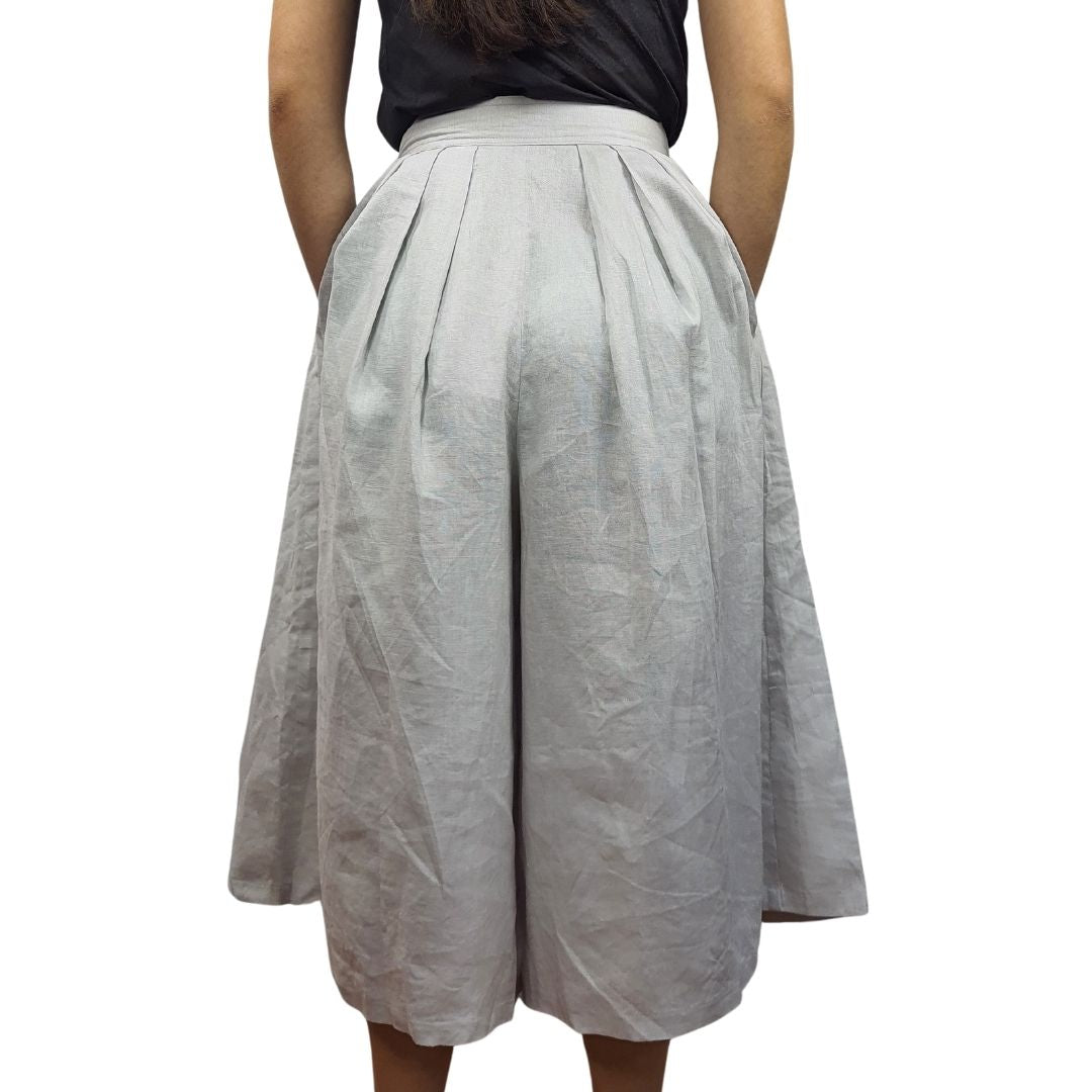 Pantalon Vero Moda Gris Claro Style PRETTY 7/8 CULOTTE PANTS(NE-EC-2)