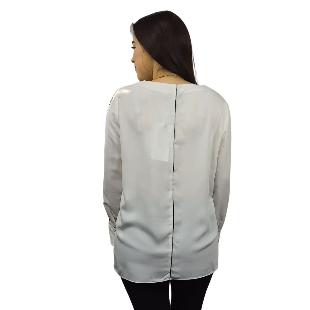 Blusa Vero Moda Blanco Style BEA L/S TOP(TP)