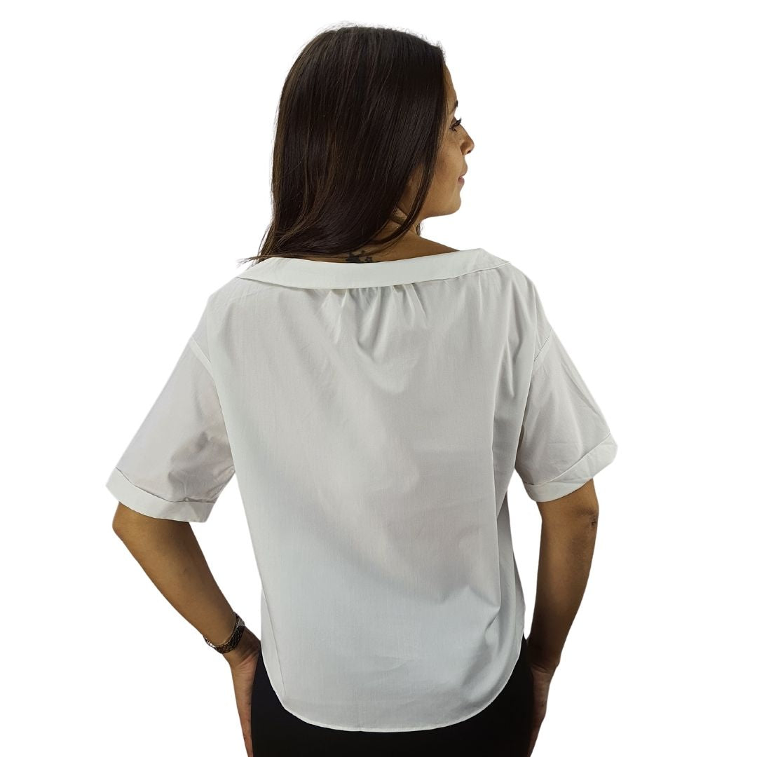 Blusa Vero Moda Blanco Style HERMAN 1/2 TOP(SD)