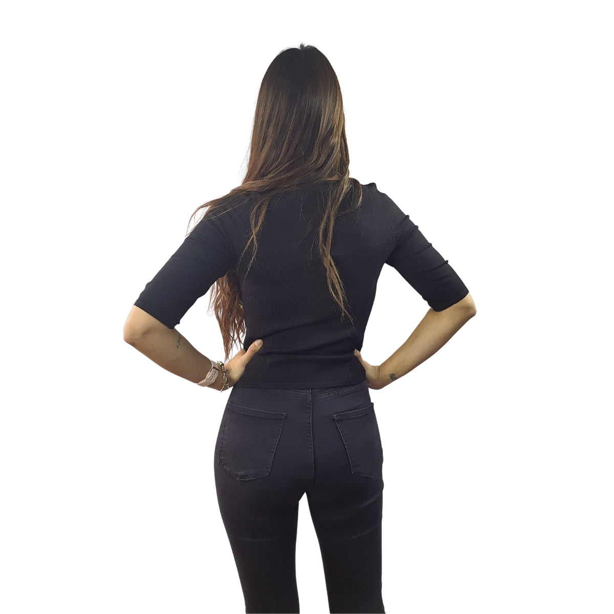 Blusa Vero Moda Negro Style GRAPE 1/2 KNIT(NL)