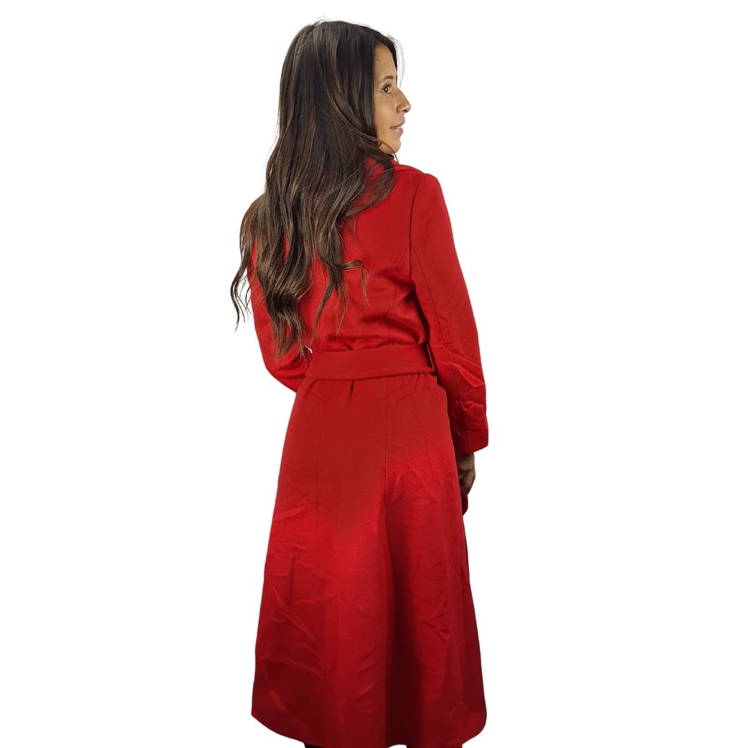 Blazer Vero Moda Rojo Style BITTER ROAD L/S WOOL COAT(EL)
