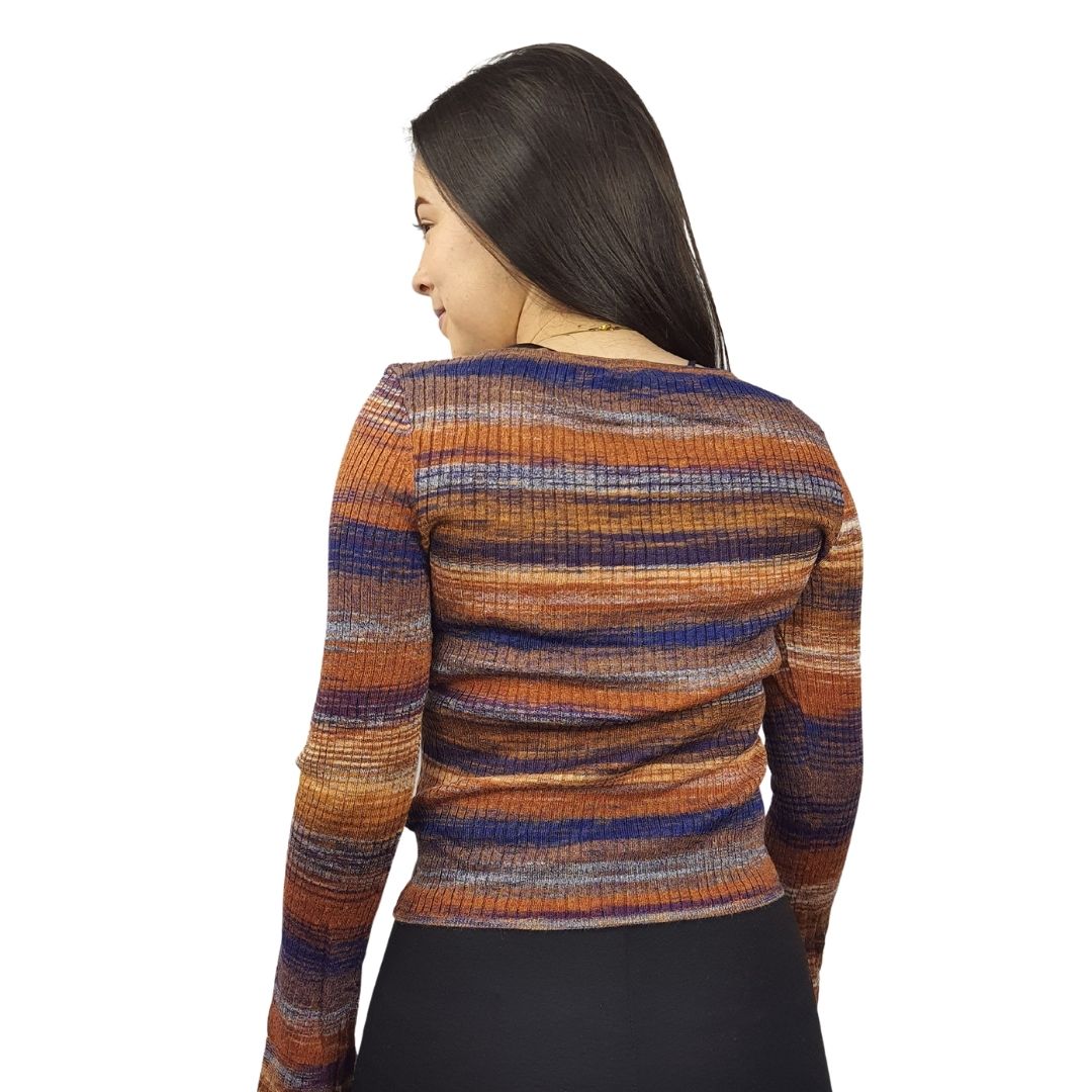 Blusa Vero Moda Marron Style SARAH L/S KNIT(EL)