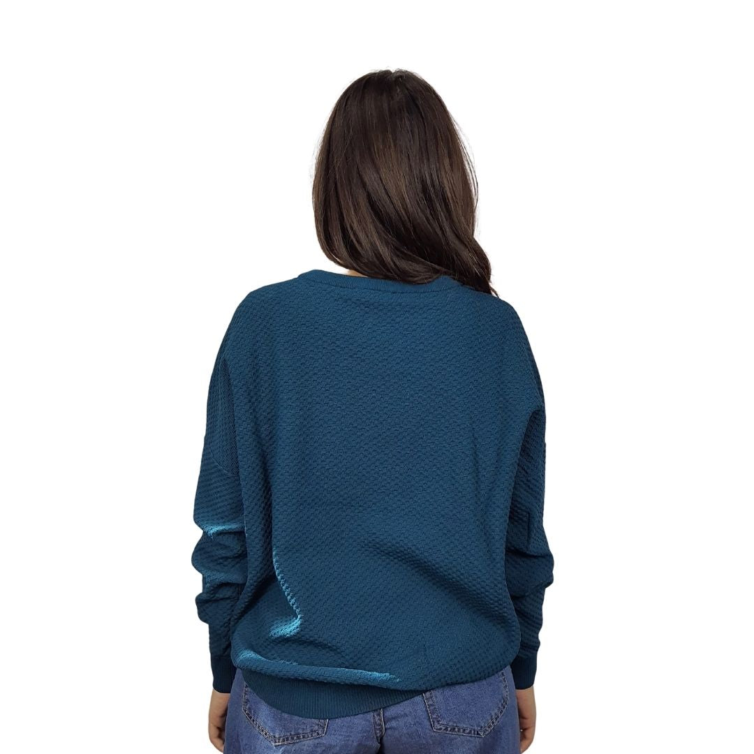 Sweater Vero Moda Verde Style POPCORN L/S KNIT(BN-EC-1)