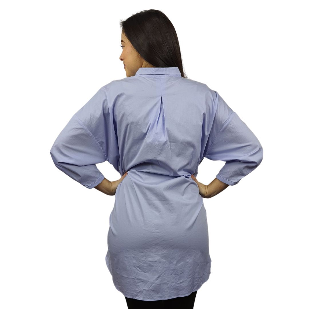 Blusa Vero Moda Azul Style CAPE 3/4 SHIRT(MW-EC-2)