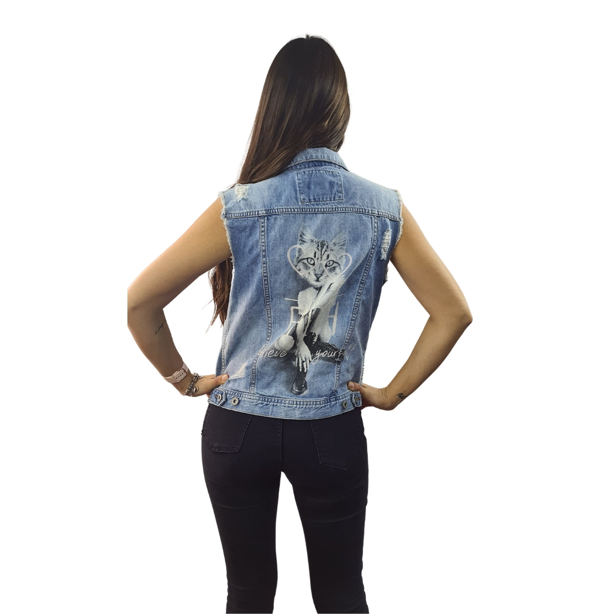 Chaqueta Vero Moda Azul Claro Style CADY DENIM WAISTCOAT(MP)