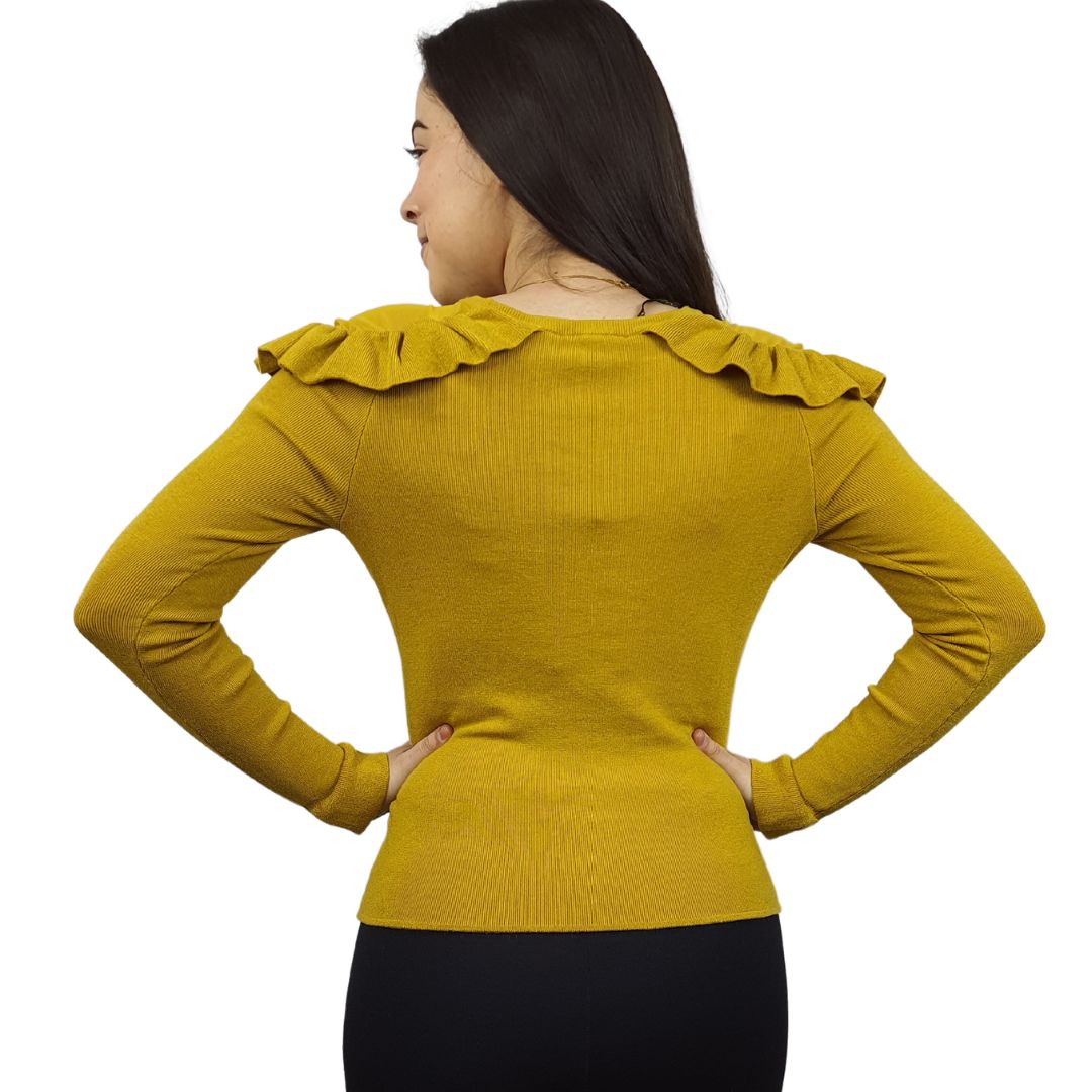 Blusa Vero Moda Amarillo Style VICTOR L/S KNIT(VMC-DR)