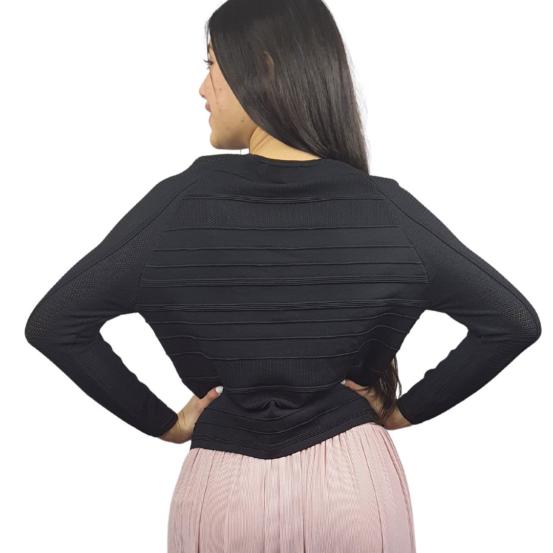 Blusa Vero Moda Negro Style KNIGHT L/S KNIT(UM)