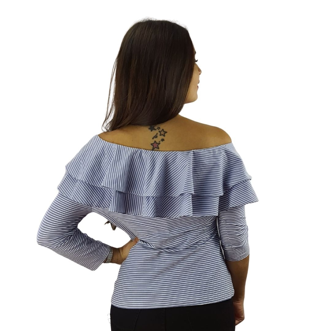 Blusa Vero Moda Celeste Sataty ABBY 3/4 TOP(NC)