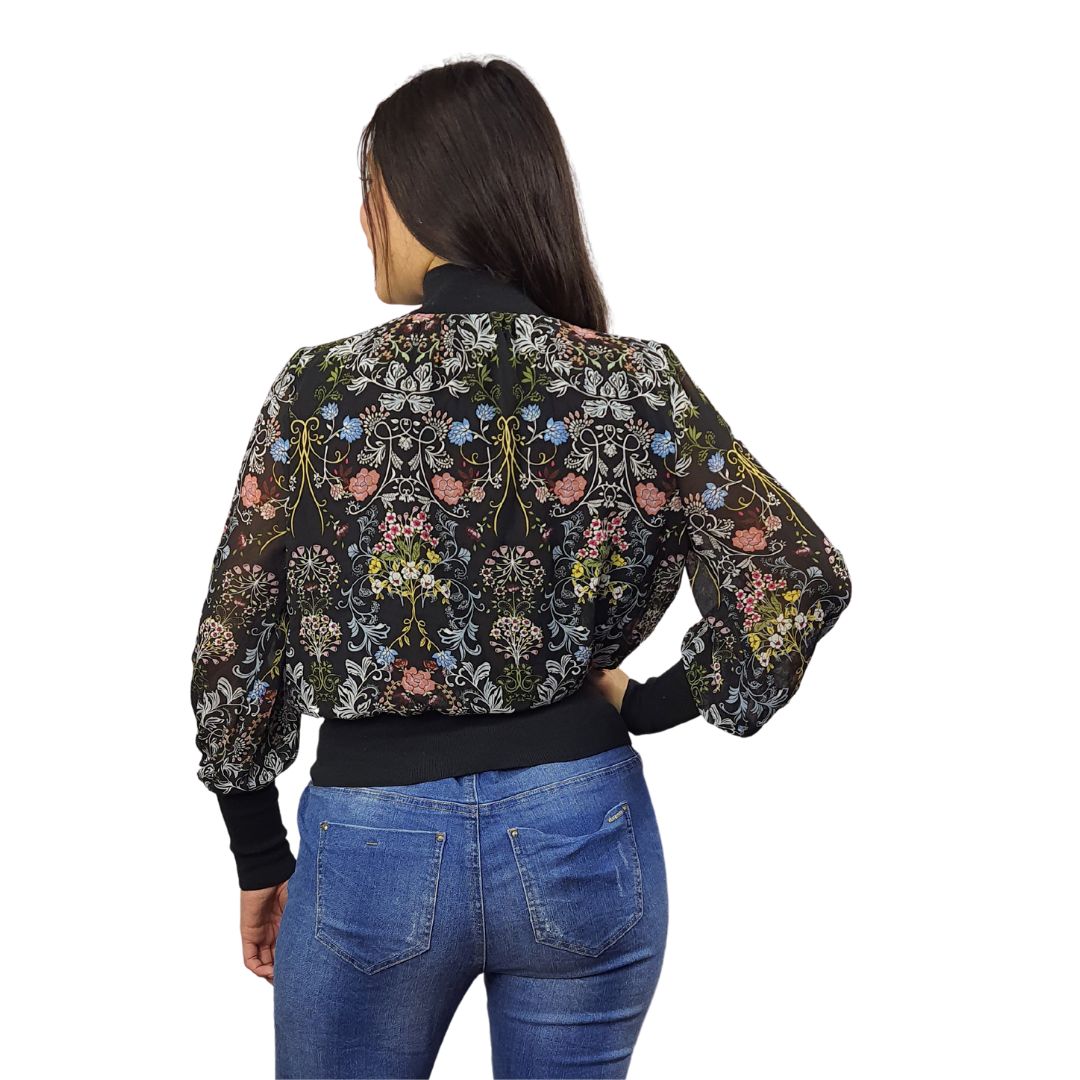 Blusa Vero Moda Negro Style JENNIFER L/S TOP(DR)